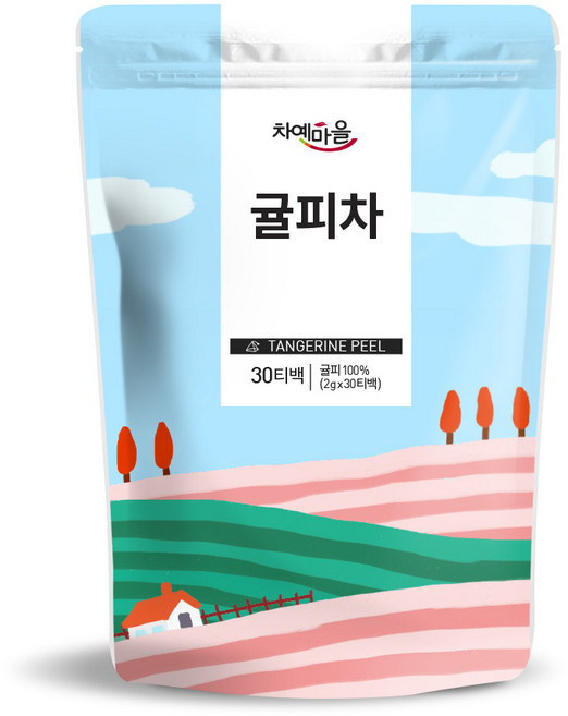 차예마을 국내산 귤피차 30티백.., 30개입, 1개, 60g