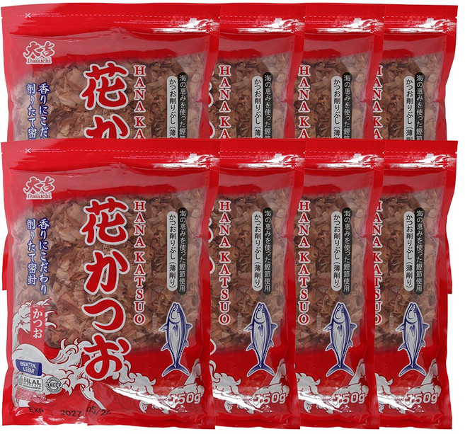 타코야끼 토핑용 프리미엄 가쓰오부시 [다이키치 100% 훈연가다랑어], 8개