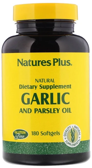 네이처스플러스 갈릭 마늘 파슬리 오일 기름 180소프트젤, 1개, 180정 - 쿠팡