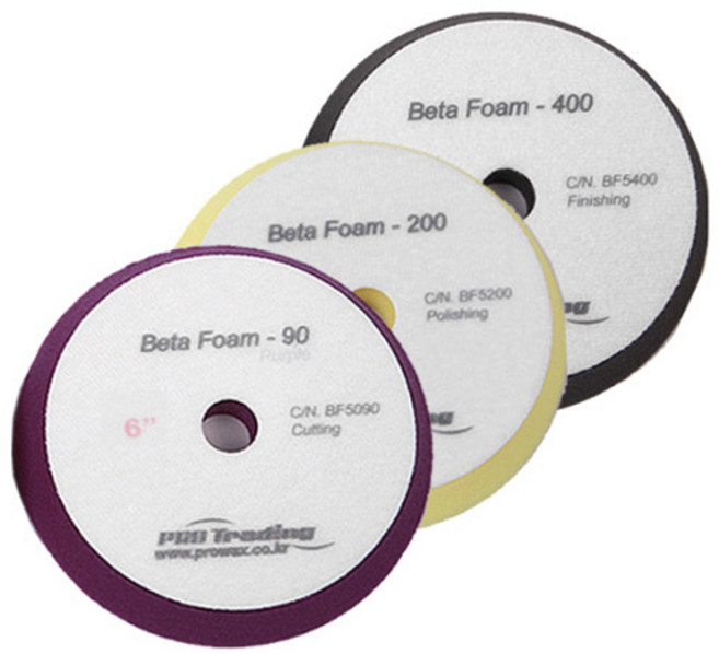 프로통상 베타폼 스펀지 폴리싱패드 (6인치) 광택패드, 400(마무리용), 1개