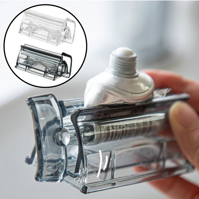 라워스 아껴주는 스탠드형 만능 투명 튜브짜개, 2개, 투명+블랙