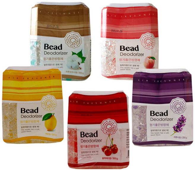 해피룸 향기좋은 방향제 복숭아 200g 비드형 젤타입, 향기좋은 방향제 블랙체리 200g, 1개