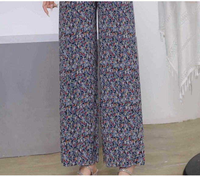 93cm 넉넉한 플리츠 꽃주름 냉기가득 홈웨어 냉장고 몸빼 바지