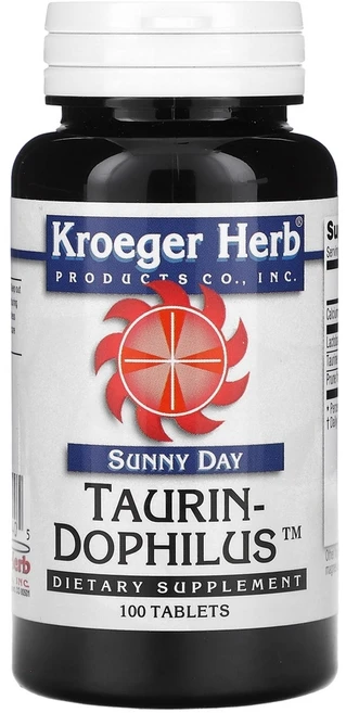 크로거 허브 써니 데이 Taurin-Dophilus 테블릿 100정 1개 - 쿠팡