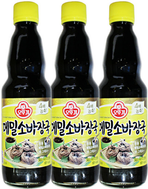 오뚜기 메밀소바장국 전골 샤브샤브 어묵탕, 3개, 360ml