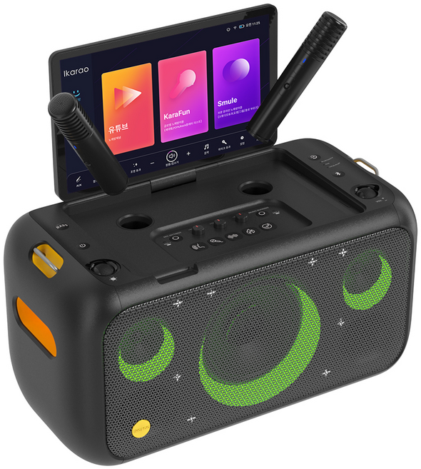 BREAK X1 휴대용 노래방기계 반주기 태블릿 마이크 포함 [강의 파티 캠핑 버스킹 스피커] 올인원 노래방