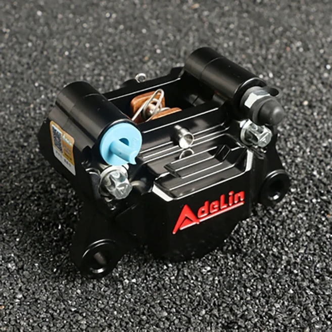 Adelin ADL 28 단조 알루미늄 레이싱 오토바이 34mm 피스톤 후면 디스크 브레이크 켈리퍼 MSX125 NIU N1, 01 검정색