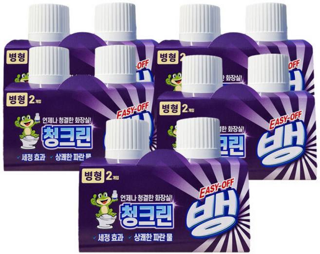 하픽 이지오프뱅 청크린 병형 변기세정제 변기파란물, 이지오프뱅 청크린 병형 변기세정제 변기파란물 180g, 180g, 10개