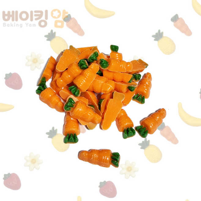 장식용 모양초콜릿 당근 100개(1봉), 130g, 1개