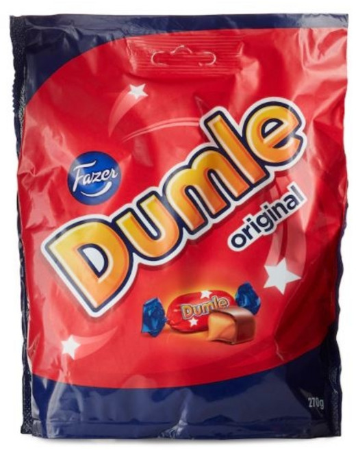 이케아DUMLE 둠레 토피 초콜릿 - IKEA (60392854)무인, 270g, 1개