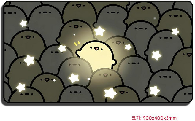 귀여워요 XXL 대형 마우스패드 900x400x3mm 고해상도 인쇄 미끄럼 방지, 05, 1개