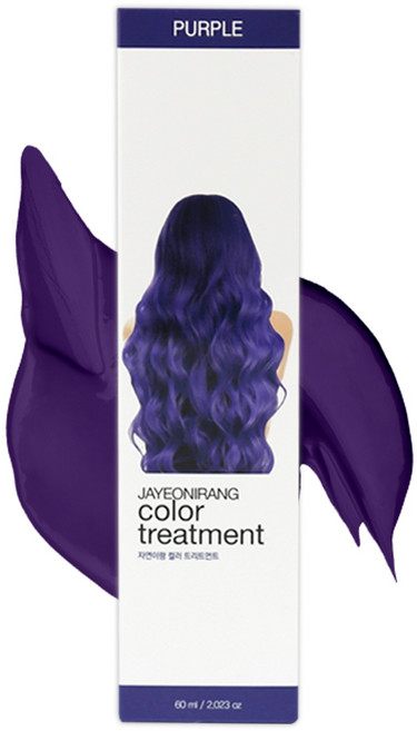 자연이랑 컬러 트리트먼트 60ml_퍼플, 퍼플, 4개