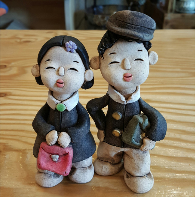 토우인형 학창시절 옛날 학생