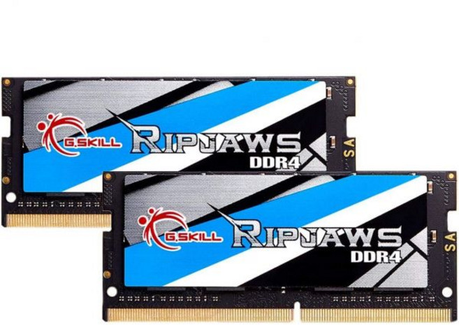 지스킬 G.SKILL Ripjaws DDR4 SO-DIMM 시리즈 RAM 32GB (2x16GB) 3200MT/s CL22-22-22-52 1.20V 비버퍼드 비 ECC 노트북, 지스킬 G.SKILL Ripjaws DDR4 SO-DI