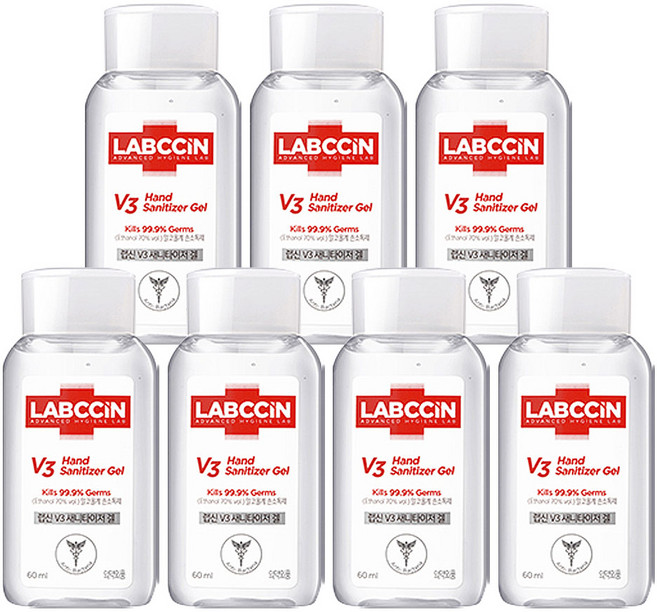 애경 랩신 V3 휴대용 손소독제 60ml, 7개