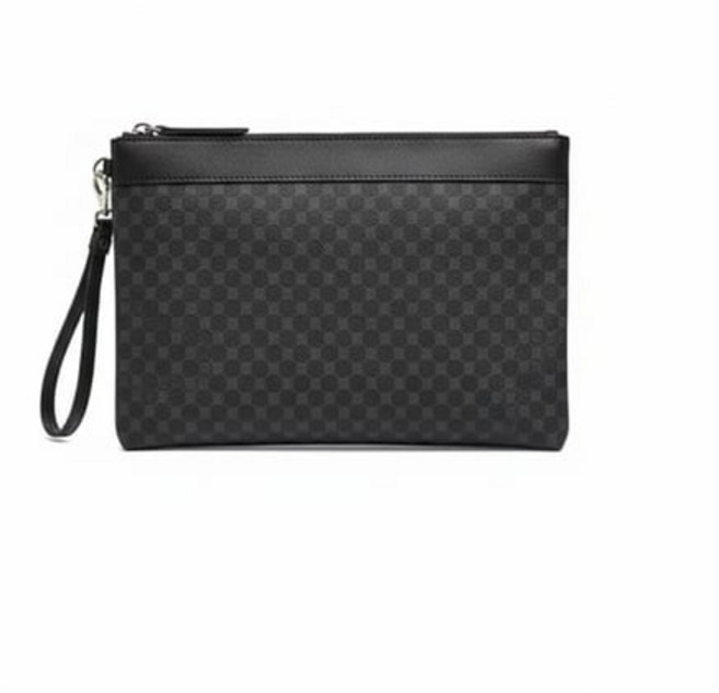 닥스 LOUIS BRIDGE 가죽 DD 로고 패턴 미디움 클러치백