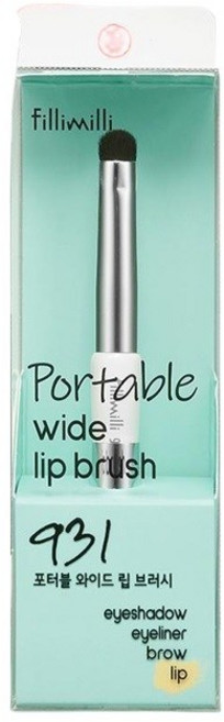 필리밀리 포터블 와이드 립 브러시 931, 검정, 1개