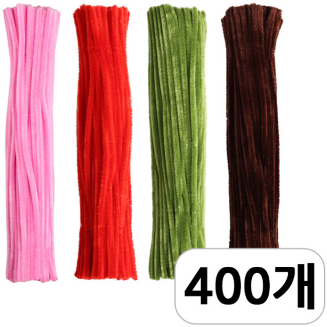 [모핸] 단색 칼라 모루, 400개, 혼합