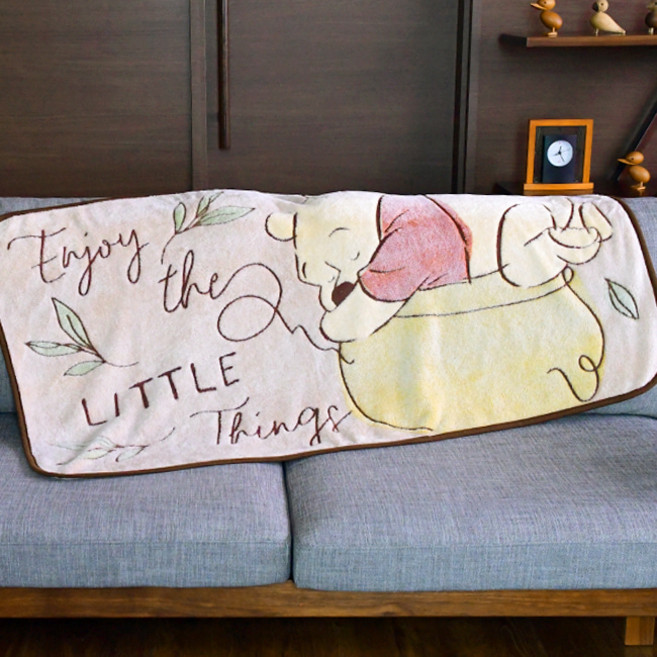 디즈니 곰돌이 푸 겨울 보들보들 회사 사무실 학교 캠핑 롱 무릎담요 130×70cm 릴렉스 일 정품