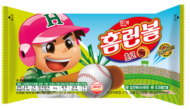 홈런볼 초코, 46g, 1개