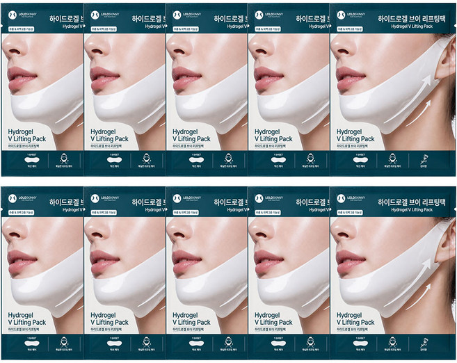 로로스키니 하이드로겔 브이라인 리프팅팩 기타패치, 10개