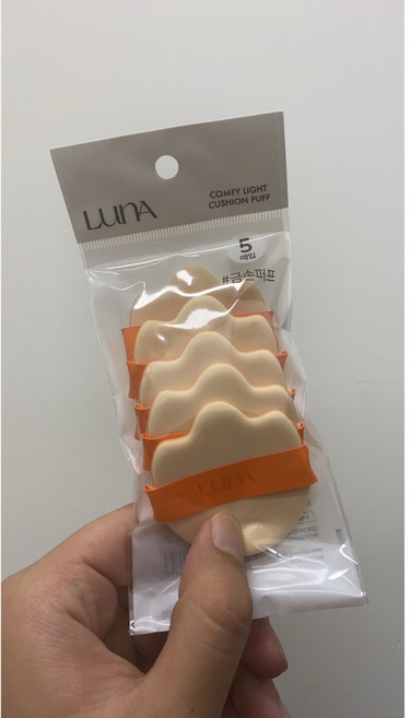 LUNA 貓爪粉撲 5入組, 1個, LUNA貓爪粉撲5入組