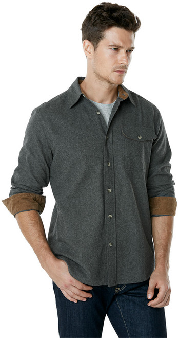 CQR 겨울 플란넬 기모 소프트 면 셔츠 CQ-HOF113