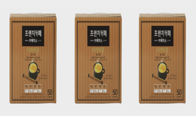 프렌치카페 아라비카 골드라벨 커피믹스, 10.7g, 50개입, 3개