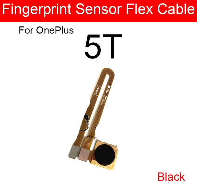 케이블 리턴 부품 메뉴 버튼 프레임 정품 리본 터치 플렉스 3T 지문 센서 Oneplus 수리 5T, 1개, For Oneplus 5T Black