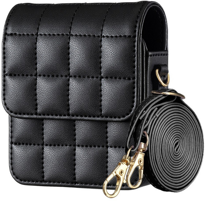 더조은셀러 갤럭시Z 플립7 6 5 4 모던 퀄팅 포켓 파우치 지갑 케이스