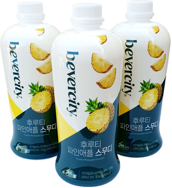 세미 베버시티 후루티 파인애플 스무디, 3개, 1.8L