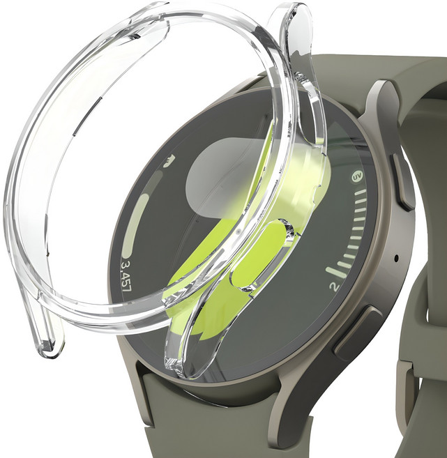 신지모루 풀커버 일체형 하드커버 스마트워치 케이스, 크리스탈 클리어, 1개