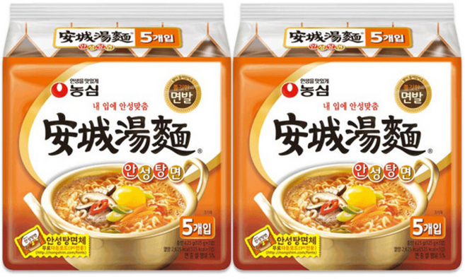 농심 안성탕면 125g 10개