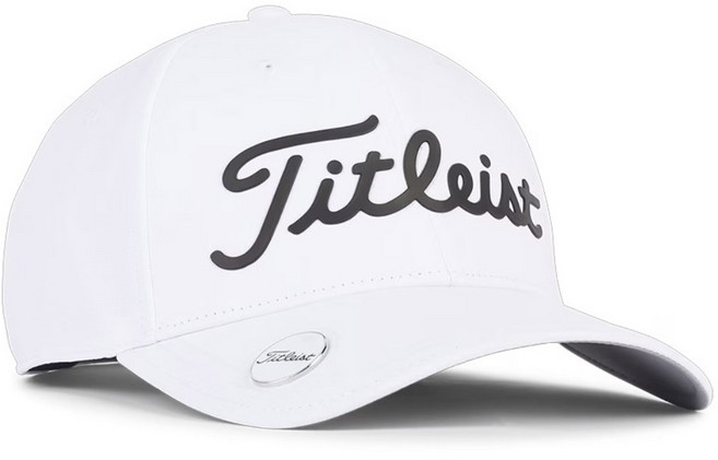 아쿠쉬네트코리아 정품 타이틀리스트 플레이어스 볼마커 모자 TH25APBMA, 1개, 화이트/블랙