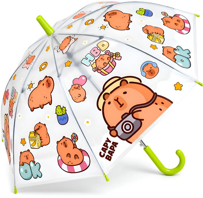 카피바라 가볍고 튼튼한 비닐 학생 장우산