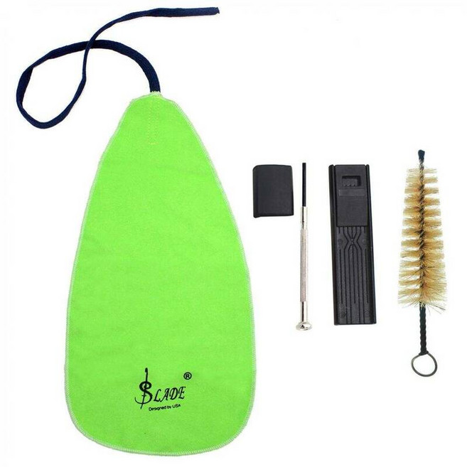 색소폰/클라리넷/플루트/트럼펫 악기 청소 천용 면 색소폰 내부 챔버 천 키트, 5) 5pcs Cloths Kit, 5pcs Cloths Kit, 1개