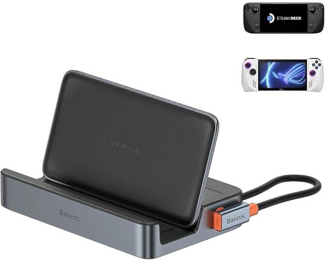 스팀 데크 도크 4K 앨리 스테이션 도킹 IN HDMI ROG 데크용 레전 베이스어스, 1개