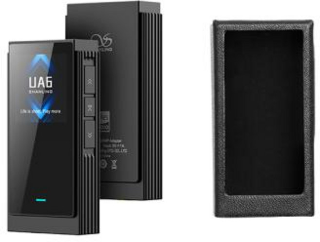 헤드폰 이어폰 미니 앰프 SHANLING UA6 고해상도 HIFI 휴대용 USB DAC 4 x CS43131 4.4mm 220mAh 배터리와 균형, UA6 Black, 2) UA6 Black