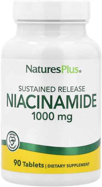 네이처플러스 105425 나이아신아마이드 서방형 1000mg 90정, 1개 - 쿠팡