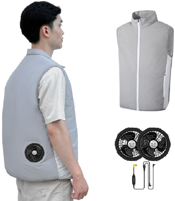에어컨 조끼 USB 선풍기 옷 여름 아이스 쿨조끼 냉각 작업복