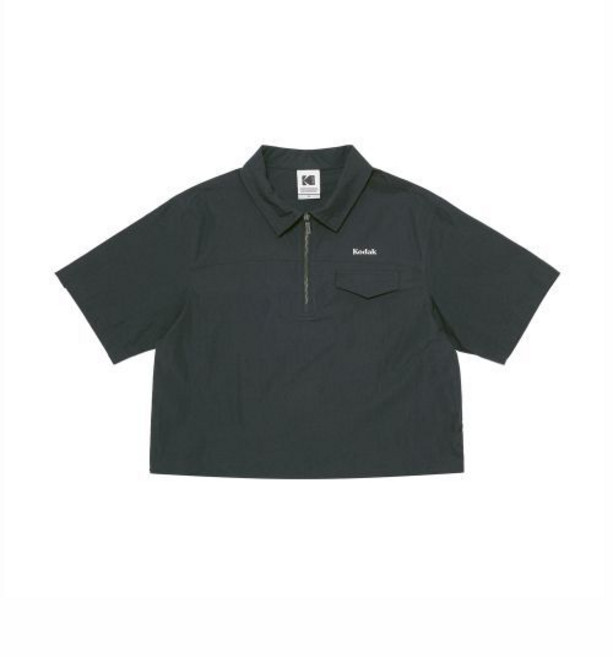 [백화점판] 코닥 인싸템 (정상가 : 149 000원) 브리즈 라이트 카라형 반팔 아노락 우먼 CHARCOAL 티셔츠