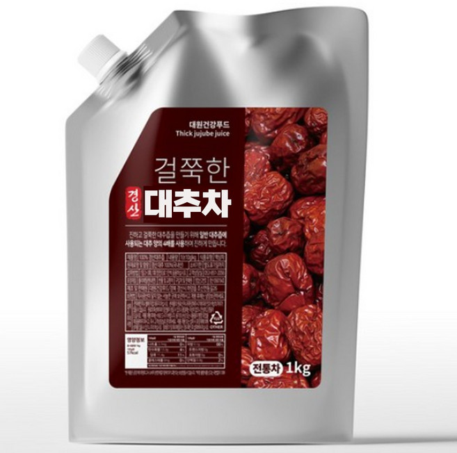 대용량 걸쭉한 전통 경산 대추즙 과육듬뿍 전통차, 1개, 1L