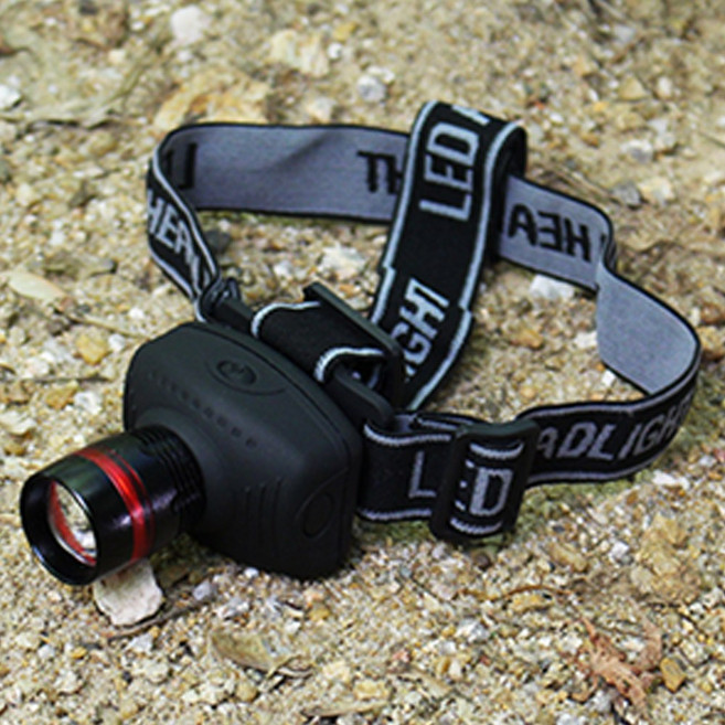 CREE사 정품칩 Q5줌 LED 헤드렌턴 손전등 헤드랜턴 등산 낚시, 1개