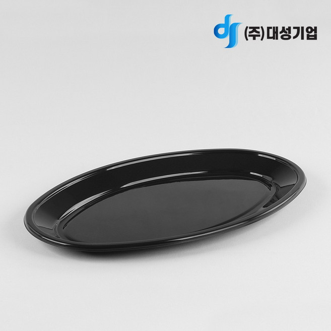 [소량] 다회용 중화접시 380(DS/검정) - 50개