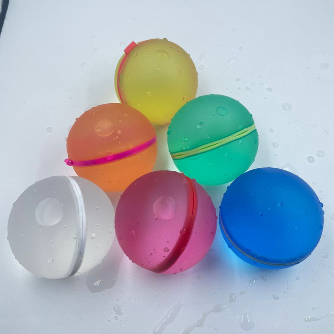 GIFTME5 磁吸式注水水球 可重複使用 快速注水 兒童夏日戲水玩具組, 藍色, 1個