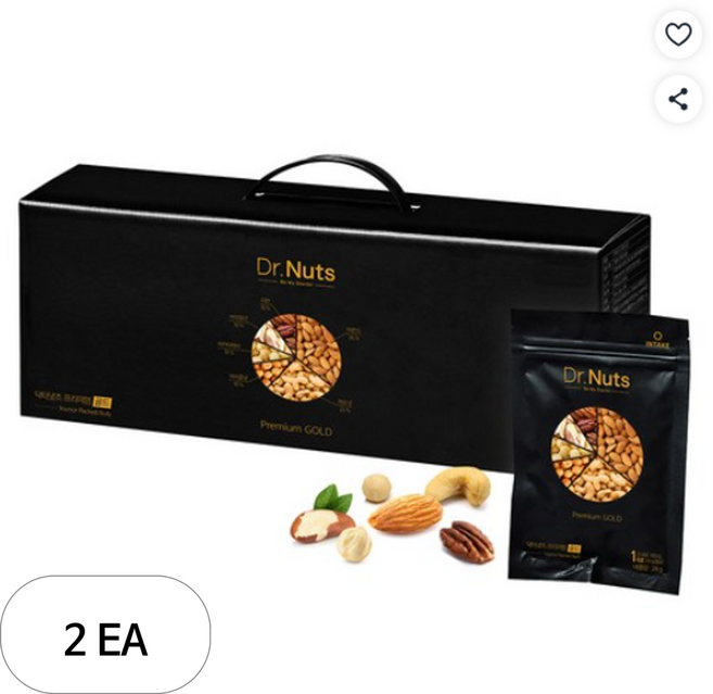 닥터넛츠 프리미엄 골드 견과 선물세트 840g, 2세트