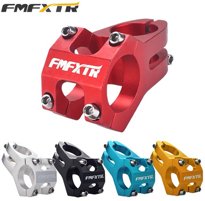 FMFXTR MTB 주먹 31.8mm 오버사이즈 숏 스템 45mm, 레드, 1개