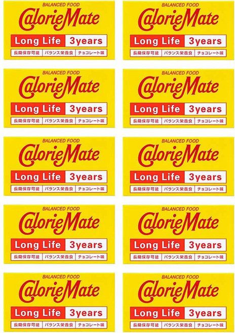 오츠카제약 칼로리메이트 롱라이프 3년 장기보존 비상식량 초콜릿맛 2개입 10팩, 10개, 50g