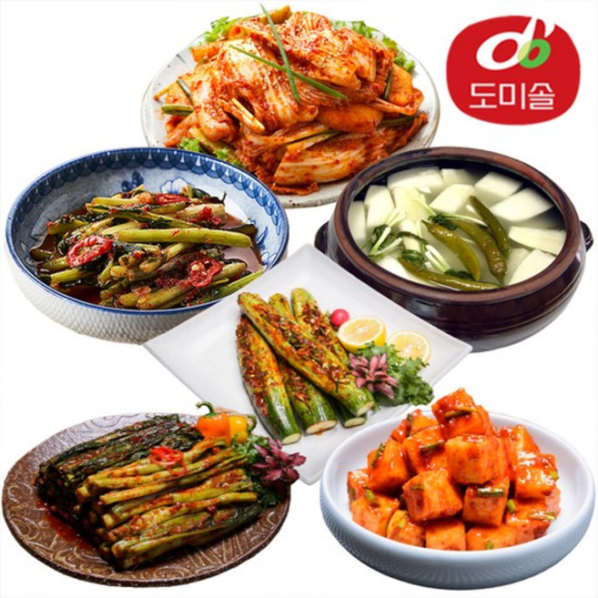 [도미솔] 별미김치 3종 내 입맛대로 골라담기, 겉절이2kg+동치미2kg+깍두기1kg, 1개, ..g+동치미2kg+깍두기1kg_개당중량_상세페이지참조