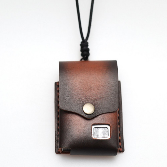 에치펠레 가죽 목걸이 유웰 발라리안R 케이스 커버 각인무료, 올레망스그린, 1개